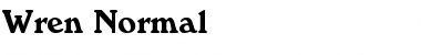 Wren Normal Font
