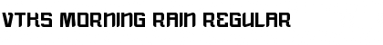 Download vtks morning rain Font