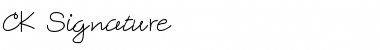 Download CK Signature Font Download CK Signature Font
