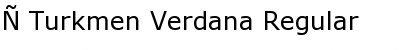 Download X Turkmen Verdana Font