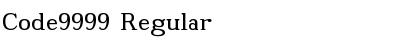 Download Code9999 Font Download Code9999 Font