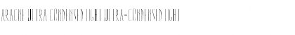 Download Aracne Ultra Condensed Light Font