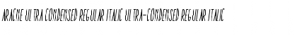 Download Aracne Ultra Condensed Regular Italic Font