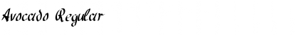 Avocado Regular Font