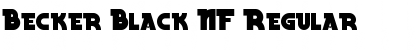 Becker Black NF Regular Font