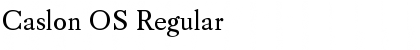 Download Caslon OS Font Download Caslon OS Font