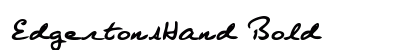 EdgertonsHand Bold preview