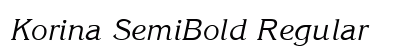 Korina SemiBold Regular