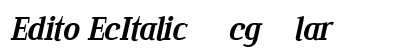 Edito EeItalic Regular preview
