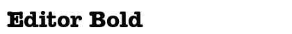 Editor Bold preview