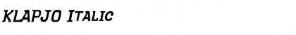 Download KLAPJO Font Download KLAPJO Font