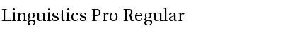 Download Linguistics Pro Font