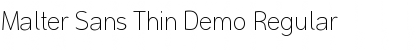 Download Malter Sans Thin Demo Font Download Malter Sans Thin Demo Font
