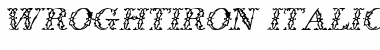 WroghtIron Italic Font WroghtIron Italic Font