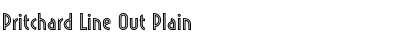 Pritchard Line Out Font