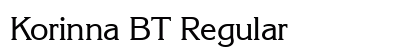 Korinna BT Regular Preview