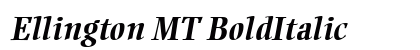 Ellington MT BoldItalic Preview