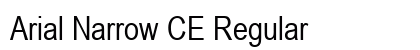 Arial Narrow CE Regular preview