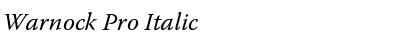Download Warnock Pro Font