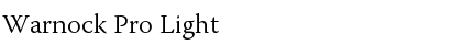 Download Warnock Pro Font