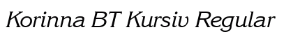 Korinna BT Kursiv Regular Preview