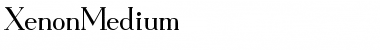 XenonMedium Regular Font