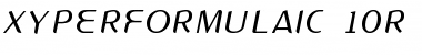 XYPERFORMULAIC Regular Font