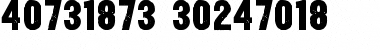 Yardbird Numerals Regular Font