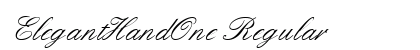 ElegantHandOne Regular Preview