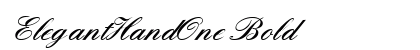 ElegantHandOne Bold preview