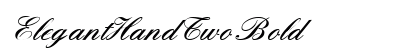 ElegantHandTwo Bold preview