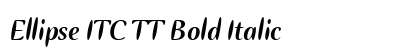 Ellipse ITC TT Bold Italic Preview