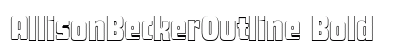 AllisonBeckerOutline Bold preview