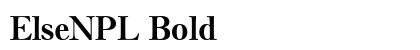 ElseNPL Bold preview