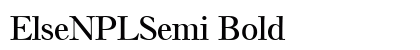 ElseNPLSemi Bold preview