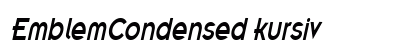 EmblemCondensed kursiv Preview