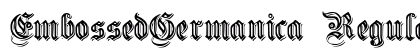 EmbossedGermanica Regular preview