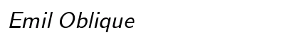 Emil Oblique preview