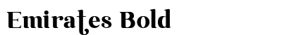 Emirates Bold preview