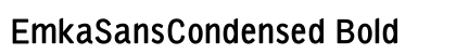 EmkaSansCondensed Bold preview