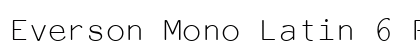 Everson Mono Latin 6 Regular preview