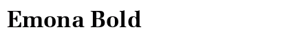 Emona Bold preview