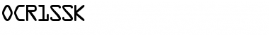 Download OCR1SSK Font