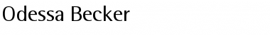 Odessa Becker Normal Font