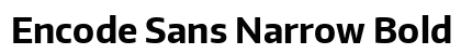 Encode Sans Narrow Bold preview