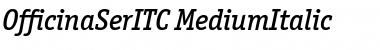 OfficinaSerITC Medium Italic Font