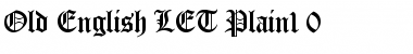 Old English LET Plain Font
