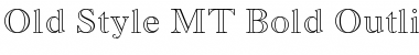 Old Style MT Bold Outline Regular Font