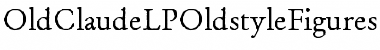 Download OldClaudeLPOldstyleFigures Font