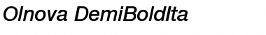 Download Olnova-DemiBoldIta Font